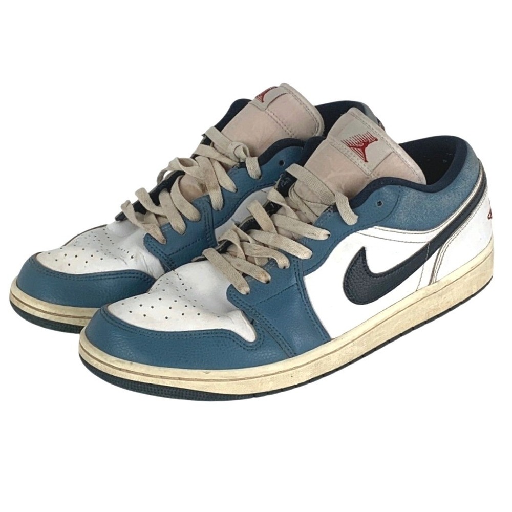 AIR JORDAN 1 Low SE Industrial Blue Sashiko White Red HM3711-144 Men's 10